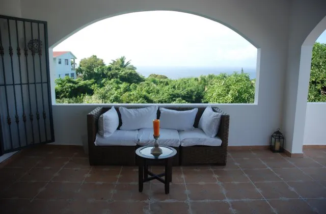 Hotel EJ Resicences Sosua Terrace view mer